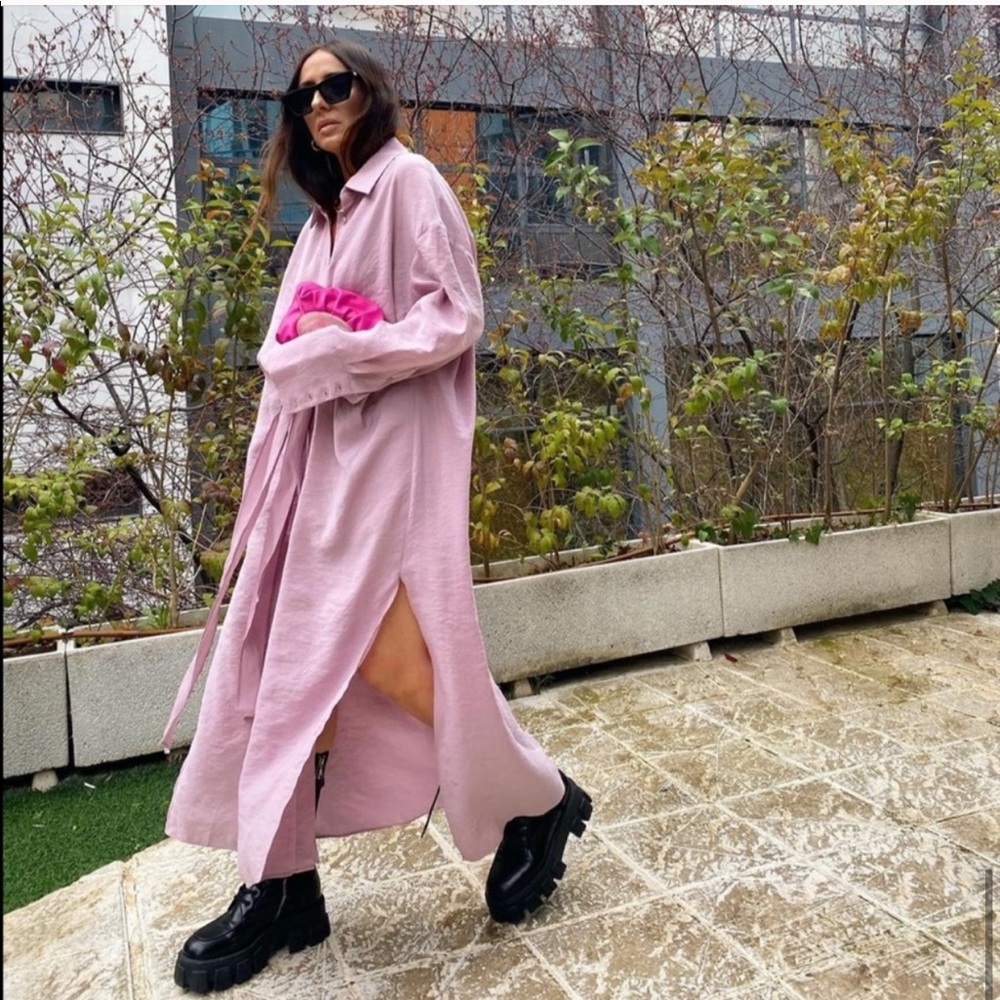 COPY - COPY - COPY - Zara knotted shirt dress blogger fav